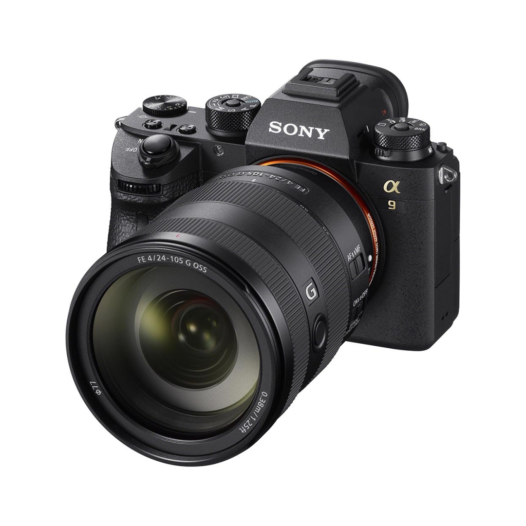 Sony FE 24-105 G Objektiv mit Bildstabilisator an Sony Alpha a9